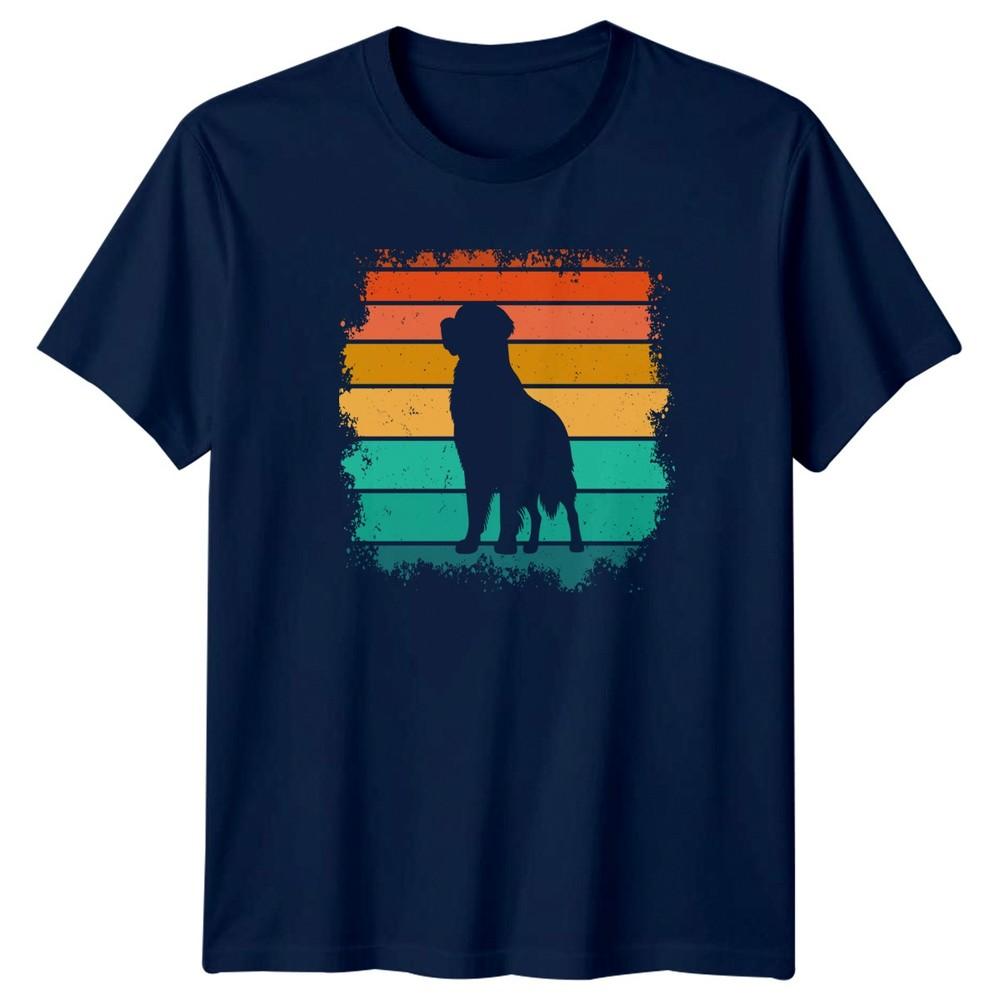 Vintage Sunset Dog Silhouette Retro TShirt Dog Lover Dogs Birthday