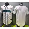 Customizable White Embroidered Baseball Jersey Unisex Short Sleeve Blank Team Uniform Softball Or Practice