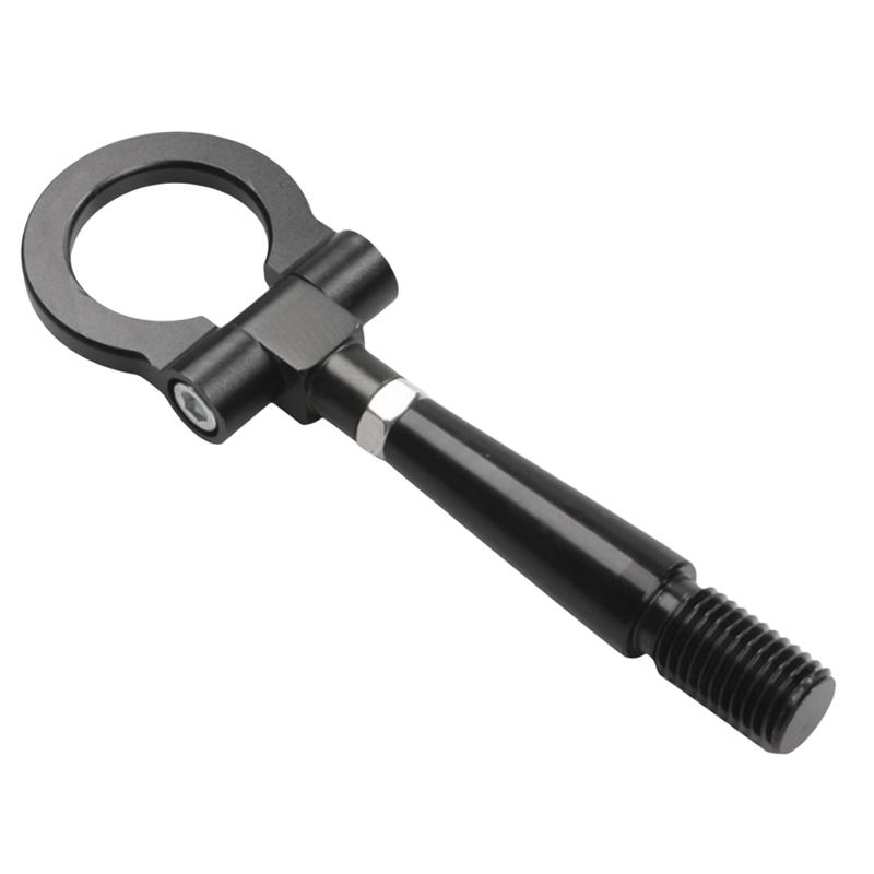For Mitsubishi Lancer Compatible Car Front Rear Bumper Tow Hook Folding Screw Ring Mounting Set
