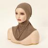 Ready To Go Wear Instant Hijab for Ladies Tie Back Premium Quality Jersey Scarf Cotton Neck Cover Muslim Woman Hijabs