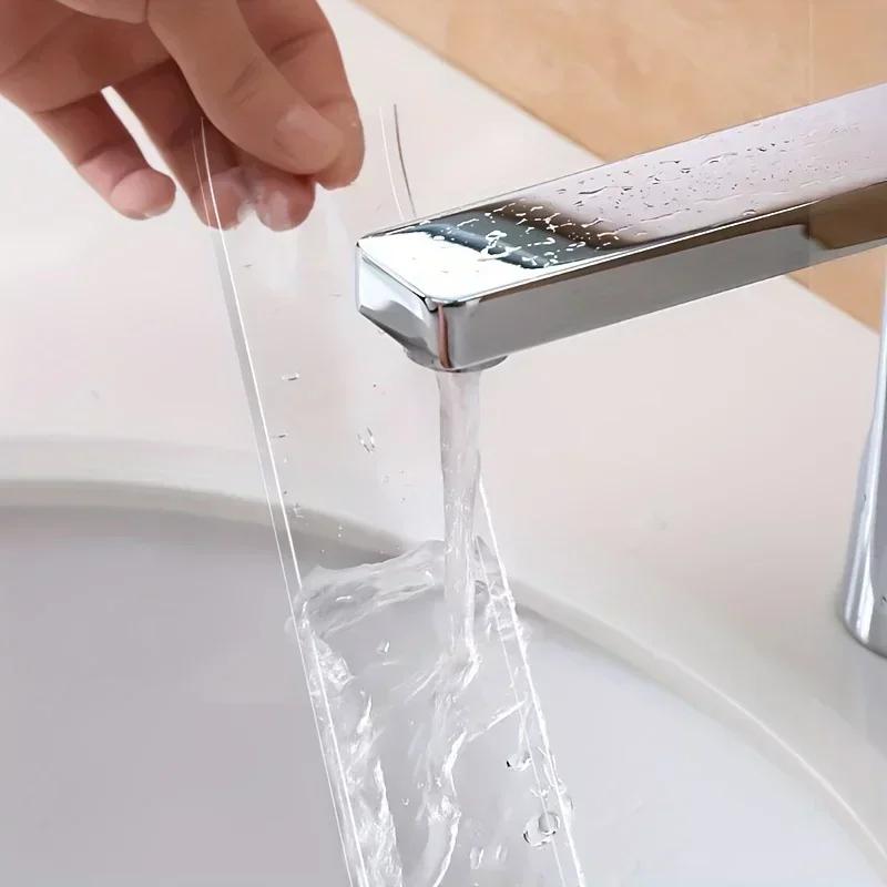 Прозрачная нано-лента толщиной 2 мм, разной длины - Моющаяся и многоразовая двухсторонняя клейкая лента, прочная застежка-липучка, не оставляет следов