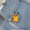 Enamel Brooch Technology Brooch, Cartoon Anime Cheerleading Duck Shape Pin, Small Sturdy Pin for School Uniforms Bags Daily Wear Student Party