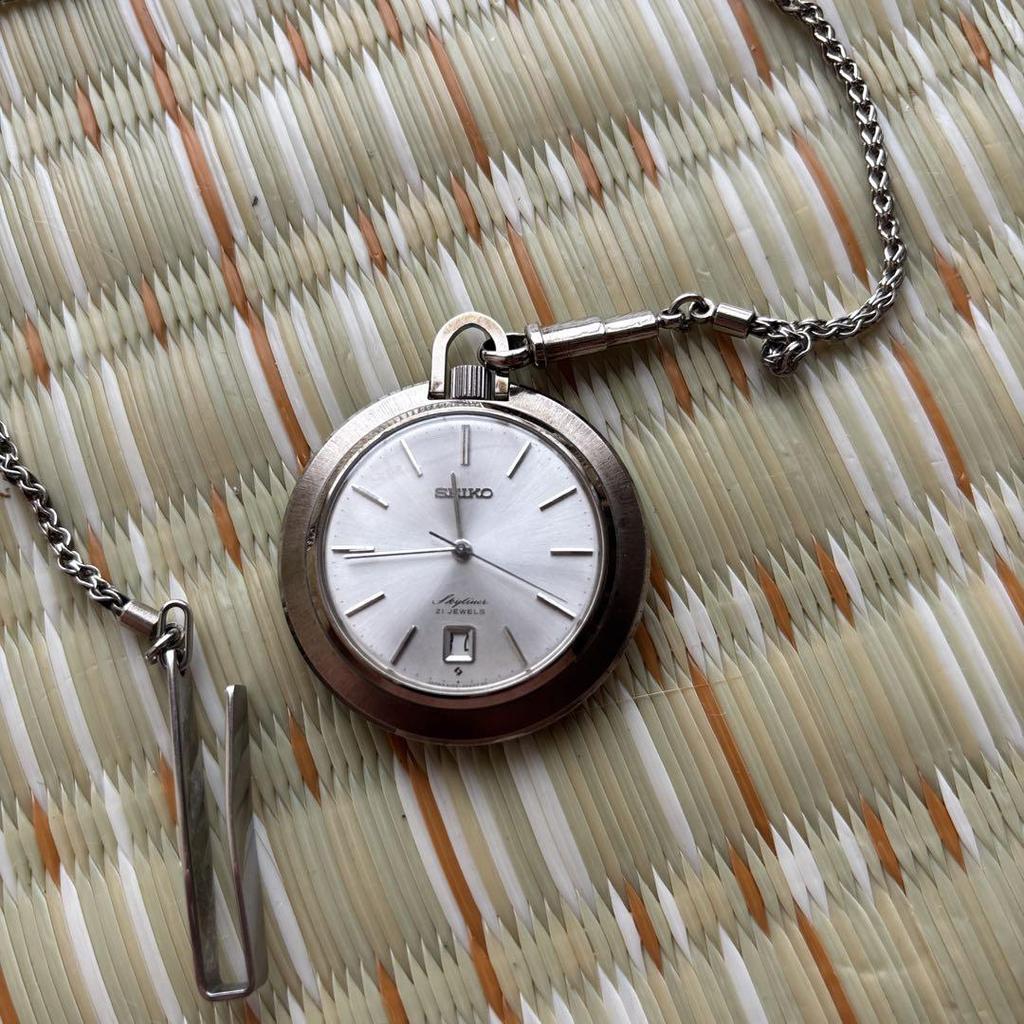 [Б/У] SEIKO Серебряные карманные часы