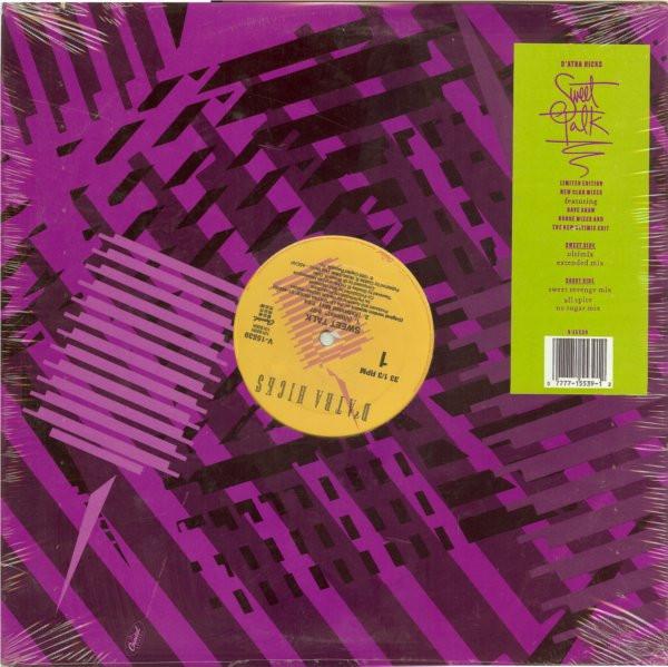 12-дюймовая пластинка Д'АТРА ХИКС - Sweet Talk V15539 Capitol Records 1989 США Соул/Фанк Б/У