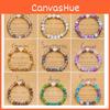Twelve Constellation Colorful Natural Stone Crystal Beaded Bracelet Gift For Men And Women