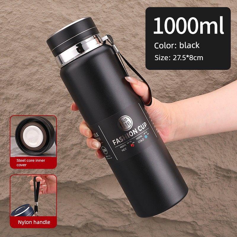 High-Looking, Large-Capacity Thermos Cup for Men and Women, Car-Mounted Tea Cup, 2026 Latest Model, 316 Stainless Steel Water Cup, 800ml