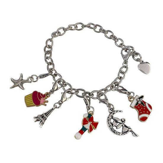 Набор браслетов-адвент-календаря на Рождество 2025, 24-дневный обратный отсчет, шкатулка для украшений с шармами в виде Санты, оленя и елки, сюрпризный рождественский подарок