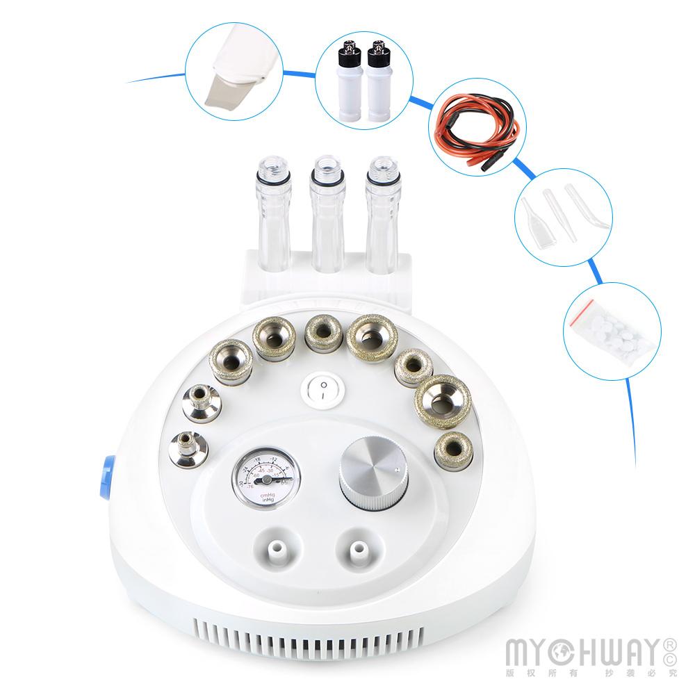 2 In 1 Dermabrasion Microdermabrasion Skin Scrubber Pore Cleaning Vacuum Face Peeling Machine