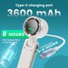 Handheld Fan Smart Cooling Tool Set Battery Operated Clear Reading Versatile Tech Cooling Fan Kit for Outside Camping Usage