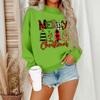 Women's Casual Fashion Round Neck Long Sleeve Christmas Printed Sweatshirt