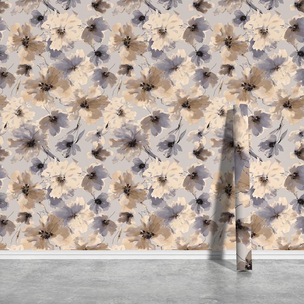 Акварельные обои с зелеными листьями, ретро, самоклеящиеся, домашний декор, контактная бумага, классические теплые белые виниловые съемные обои