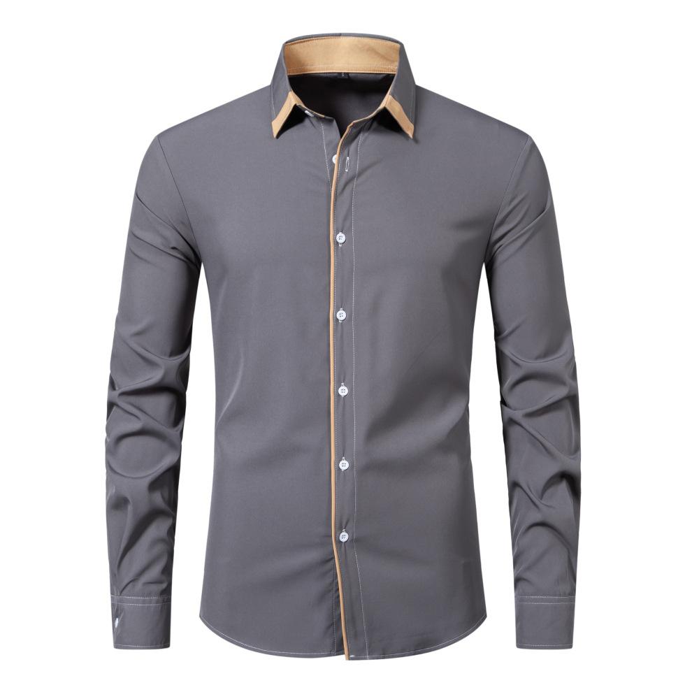 Outdoor Casual Shirt For Men Lapel Breathable Slim Top High Quality Design Street Wear Casual Shirt For Men