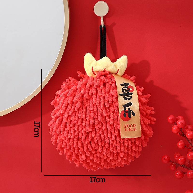 Новый год 2025 Полотенца для рук Полотенца для вытирания на Китайский Новый год Супервпитывающее полотенце для рук Принадлежности для уборки дома и кухни