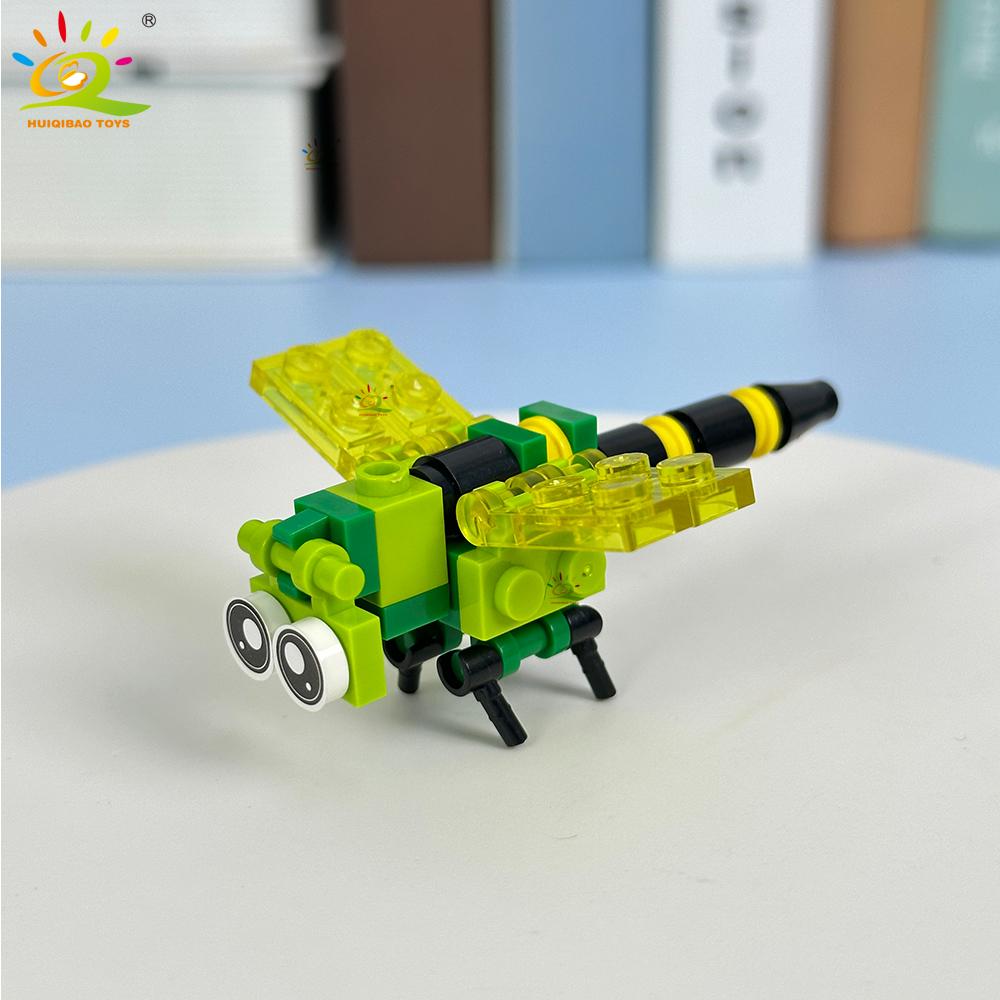 Нетоксичный 12-в-1 Moc Модель Насекомого Строительные Блоки Муха Пчела Город Строительные Кирпичи Набор Детская Головоломка Собираемые Игрушки Для Детей