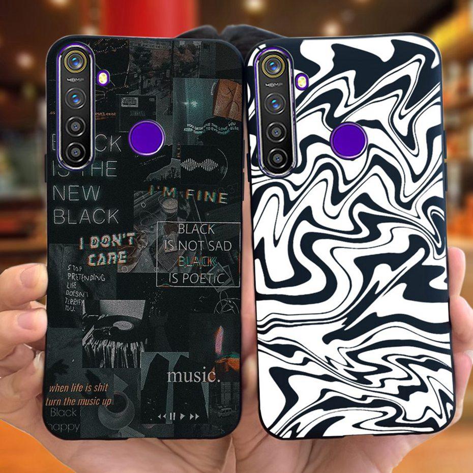 Fashion Case For Realme 5 Pro 5i 5s Soft Silicon Protective Cover For Realme5 5 i 5Pro Jelly Phone Cases