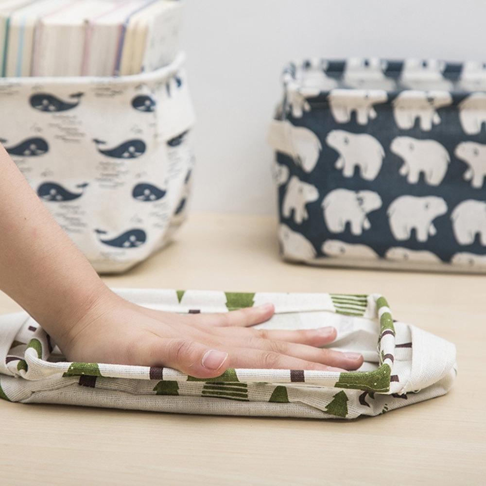 Косметический органайзер Настольный ящик для хранения Сумка для хранения нижнего белья Тканевая корзина для мелочей Дом