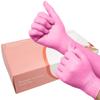 100pcs Pink Vinyl Disposable Gloves - Latex Free and Power Free Food Grade Exam Gloves for Cleaning Food Prep Kitchen Use