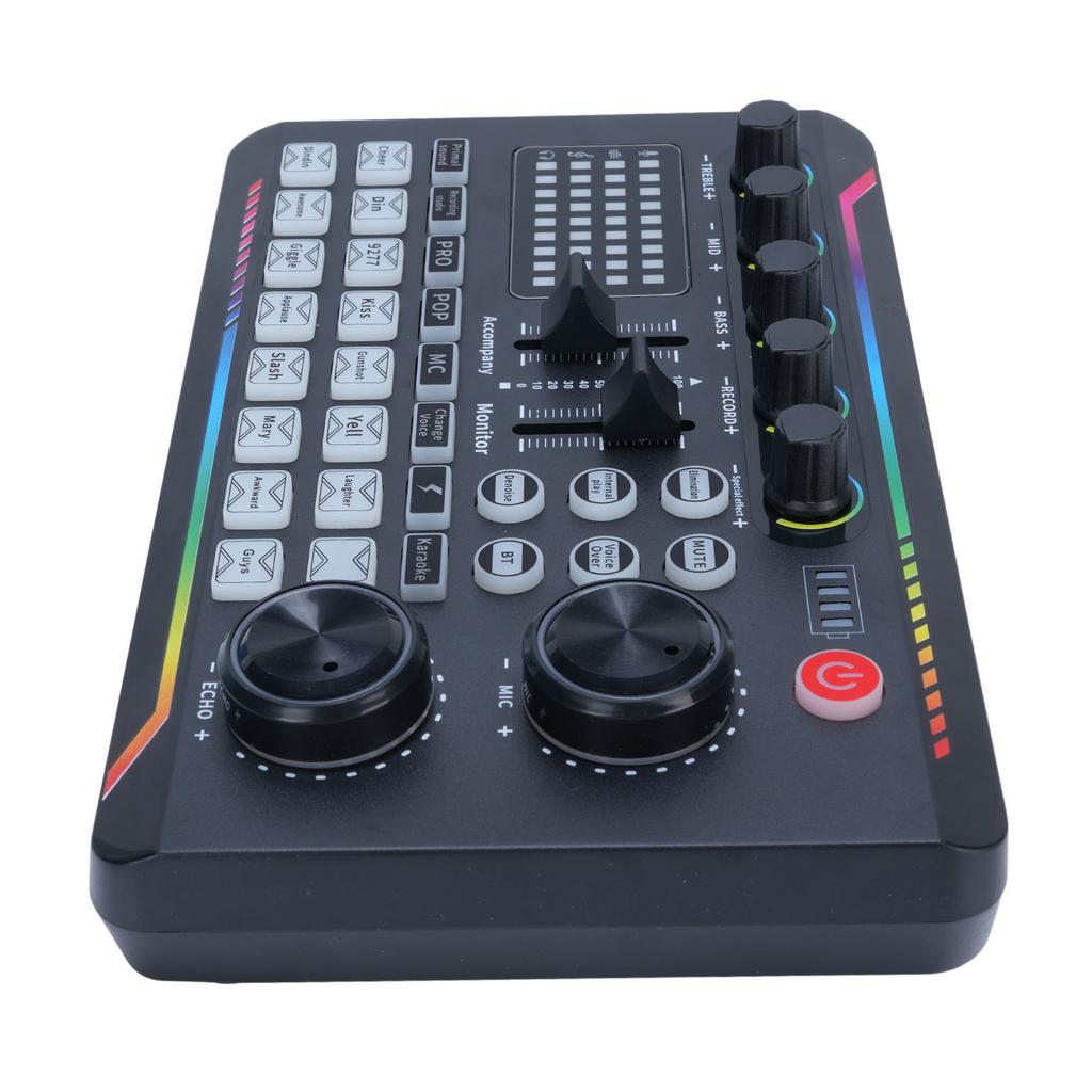 Звуковая карта Live Sound Mixer Board с эффектами DJ Mixer Voice Changer со звуковыми эффектами для