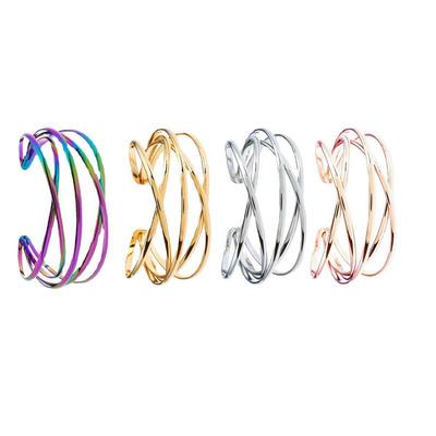 Разноцветный ретро-браслет из полого металла - европейский и американский стиль