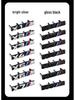 Fits BMW M Series: M5, 3 Series, X3M, X5M, M2, XM, M4, M6, X7M Grille Badge, Sport Decals (Black)