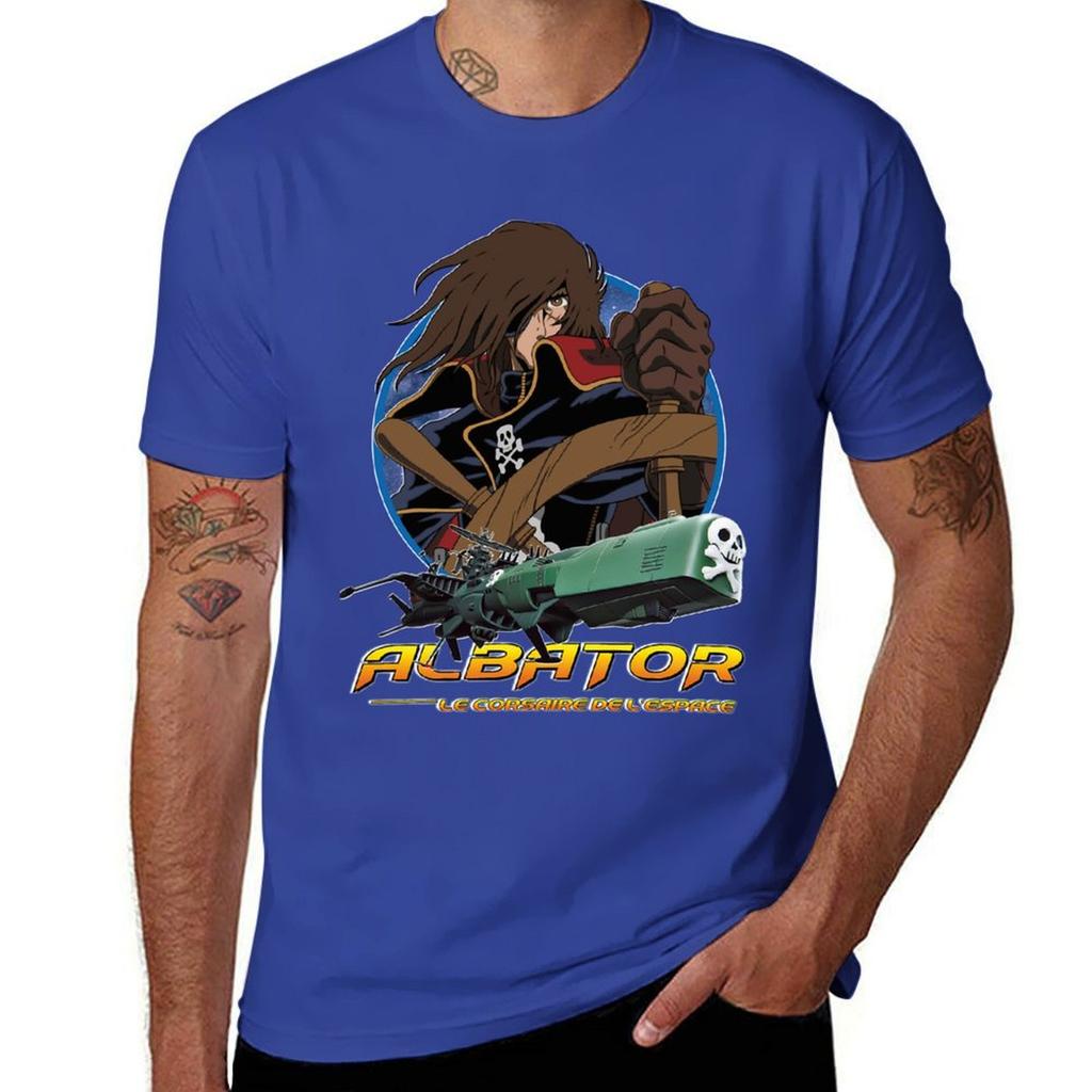 Albator (Captain Harlock) Tshirt Summer Clothes Short Sleeve Tee Tops Korean Fashion Unisex T Shirts
