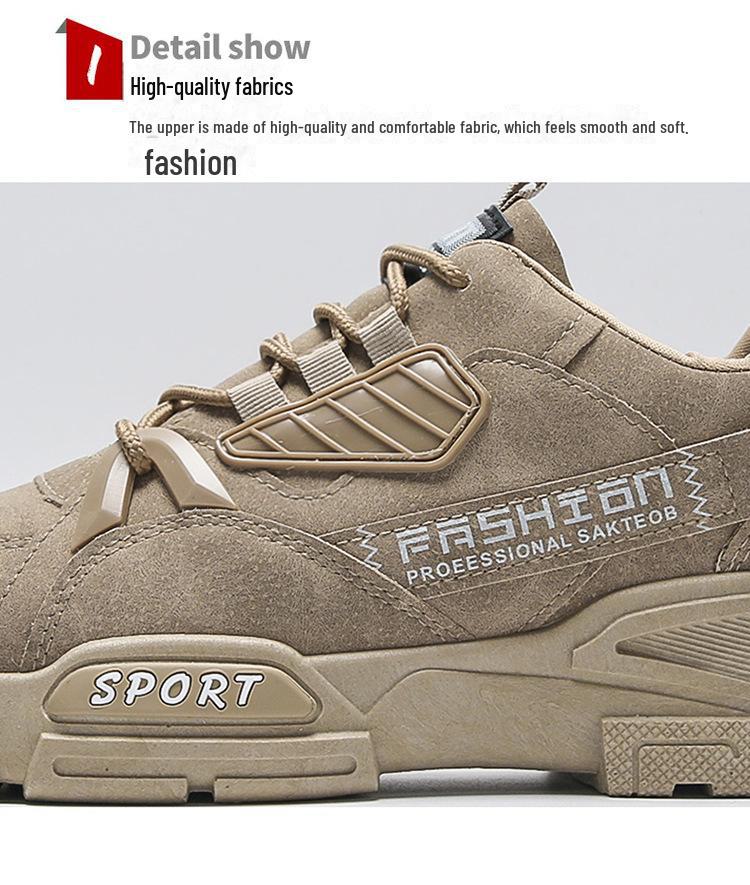 Мужская дышащая рабочая обувь - осенняя универсальная спортивная повседневная обувь для пап на толстой подошве