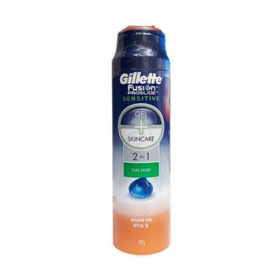 Гель для бритья Gillette Fusion ProGlide Sensitive 2-в-1 Pure Sport, 170 г, 1 шт.