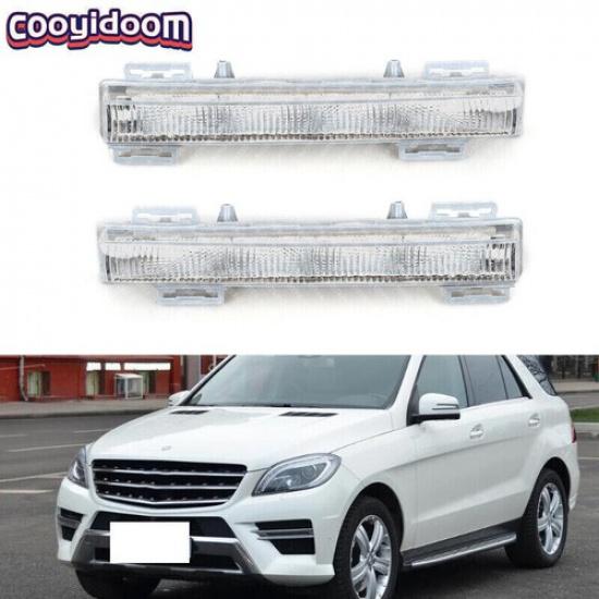 Для 2012-15 Mercedes-Benz W166 Светодиодная передняя дневная ходовая фара ДХО Противотуманная фара Левая и Правая