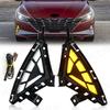 Светодиодные ДХО для Hyundai Elantra Дневные Ходовые Огни Белые Дневные Огни Желтый Сигнальный Фонарь Противотуманная Фара Автомобильные Аксессуары