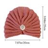 Thick Bohemia Turban Winter Warm Turban Cap Fashion Hijab Caps  for Women