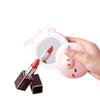 Зеркало для красоты Piggy с подсветкой, портативный мини-USB, маленький вентилятор, милый портативный косметический подарок для макияжа