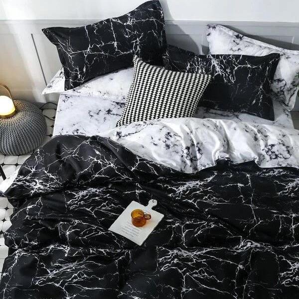 Домашний текстиль в скандинавском стиле с принтом, пододеяльник, трехсекционное постельное белье