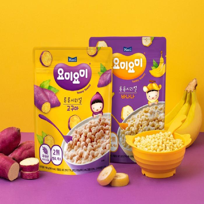 Детские хлопья Maeil Yommy Yommy, 5 упаковок, 2 вида, обновление упаковки