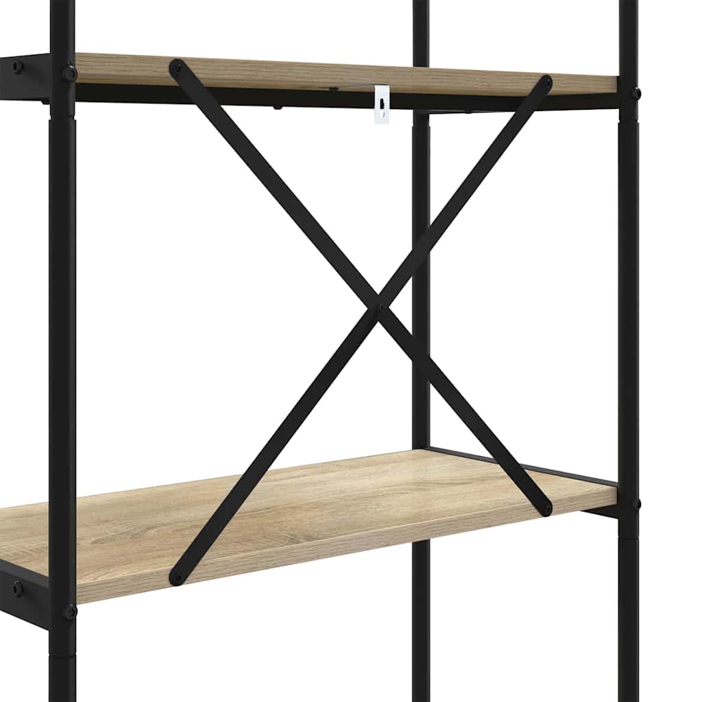Bookshelf Sonoma Oak 80 x 30 x 109 cm Particleboard