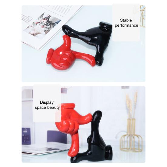 Фигурка жеста Современная двойная рука палец смоляная статуя скульптура для дома и офиса