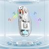 Игровая мышь HXSJ T900 Мышь-скелет Прозрачный корпус Бесшумная беспроводная Bluetooth Беспроводное USB-подключение 3 режима Ультракомпактный Легкий RGB 4 уровня DPI