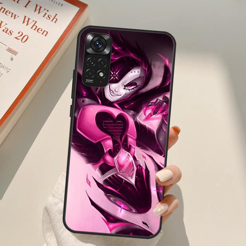 Чехол с изображением Меттатона из аниме Undertale для Xiaomi Redmi Note 11 Pro 8 9 11S 10S 9S, чехол для Note 10 Pro для Redmi 10 10C 9A 9C