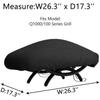 Чехол для барбекю из Оксфордской ткани Черный Чехол для гриля BBQ со шнурком Водонепроницаемый Легкий Пылезащитный чехол для Weber 7110 Q1200