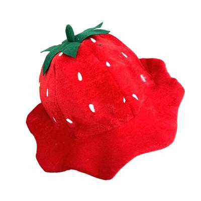 Клубничный Хэллоуинский Шляпа Головной убор Плюшевый Фруктовый Покрытие на Голову для Маскарада Хэллоуин Плюшевая Мультяшная Шляпа Головной убор