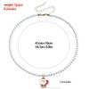 Cartoon Christmas Necklace Clavicle Chain Cartoon Pendant Choker Vintage Pearl Chain  Girl