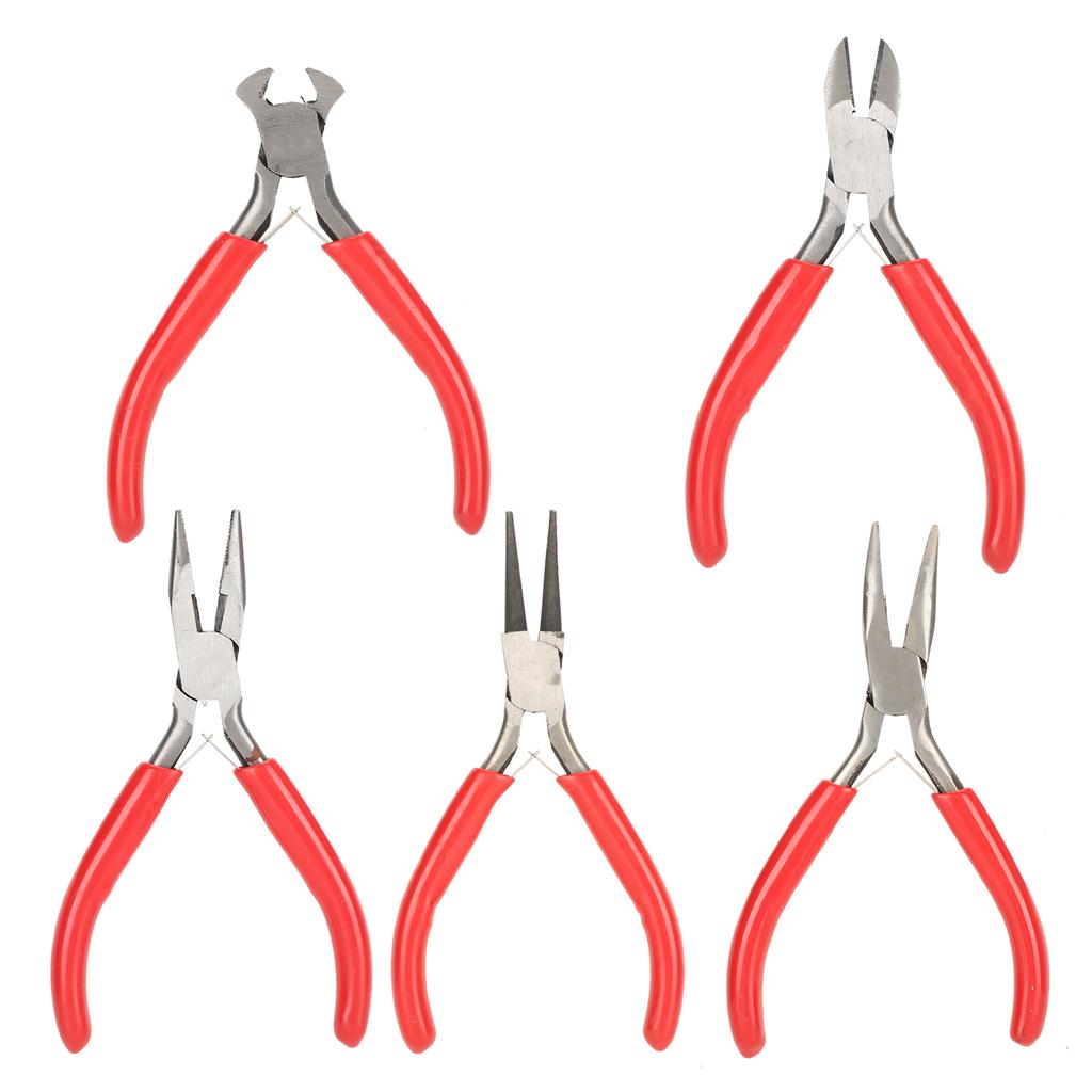 5pcs Jewelry Pliers Needle Round Diagonal Pliers Jewelry Making Processing Tools Pliers