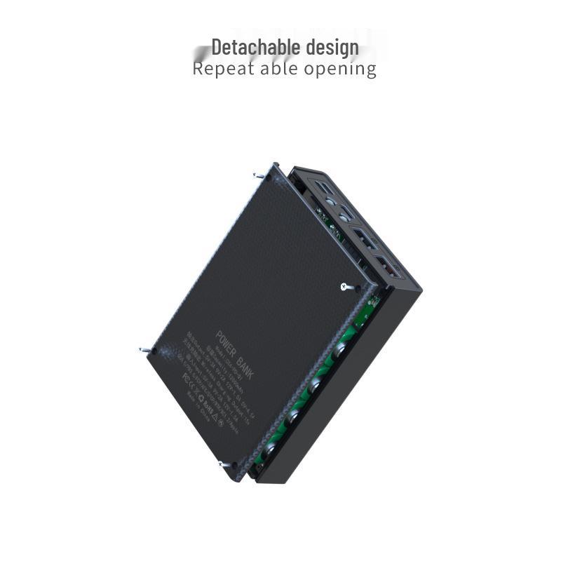 Магнитный Съемный 4-секционный Безпаечный Набор DIY Power Bank с Батареями 18650