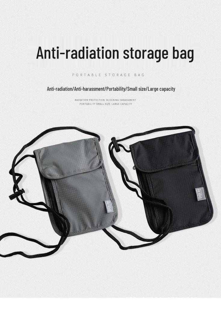 Защищенная от скимминга и RFID нагрудная сумка с многофункциональными отделениями