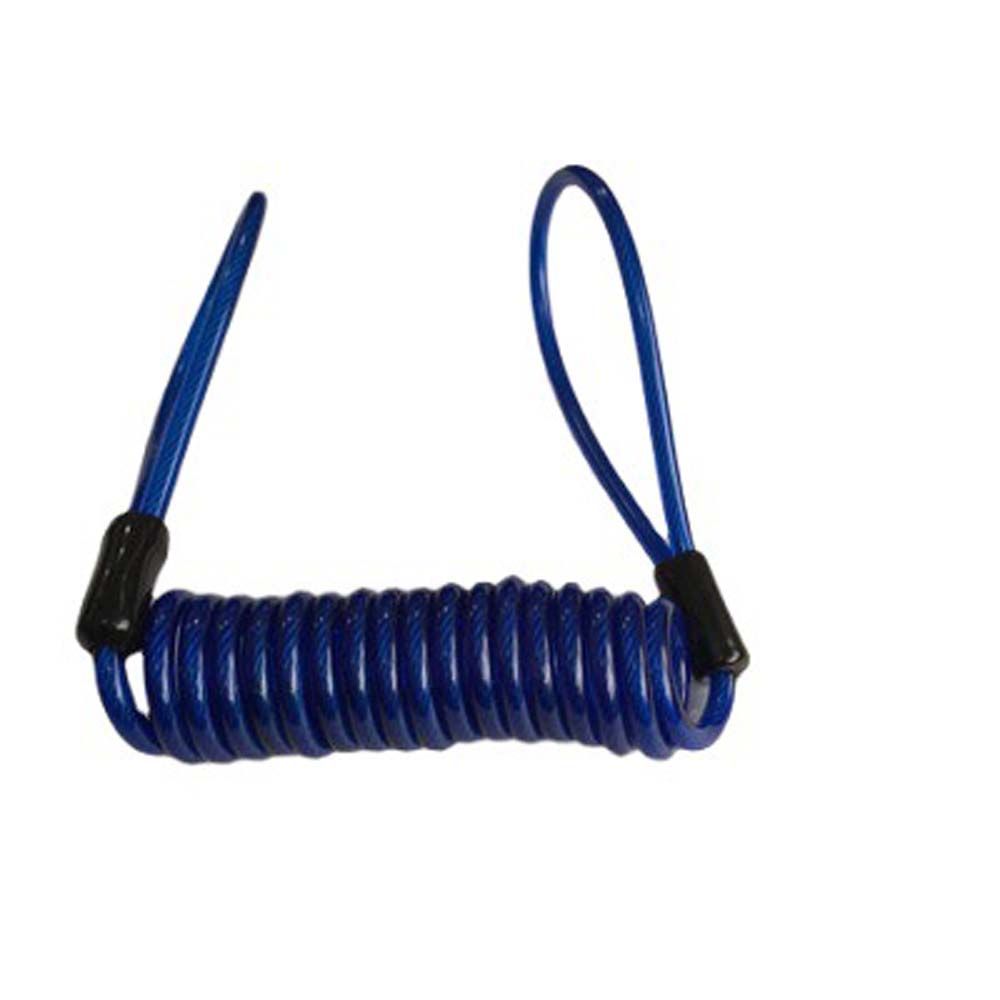 Scooter Motorcycle Bike Anti-Theft Rope Spring Cable Lock Alarm Disc Lock Security Reminder