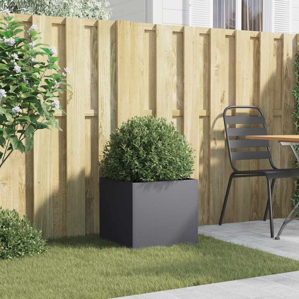 Plant Pot Anthracite 42 x 40 x 39 cm Steel