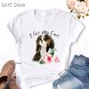 Tee Shirt Femme Cavalier King Charles Spaniel Funny Dog Print T Shirt Women Fashion Harajuku Shirt Top Summer Femme T-Shirt Tops