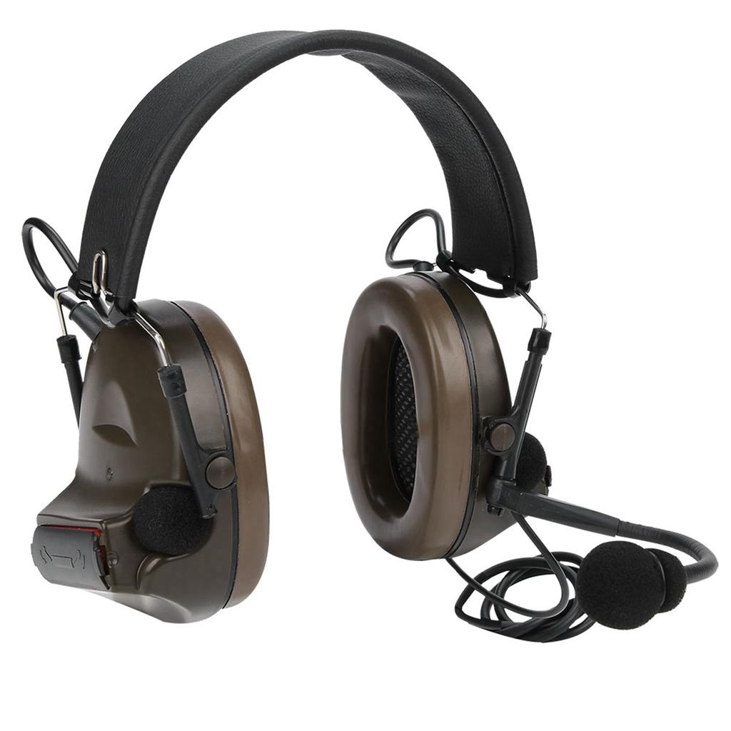 Outdoor Earmuff Microphone Earphone Headset for Combat Games