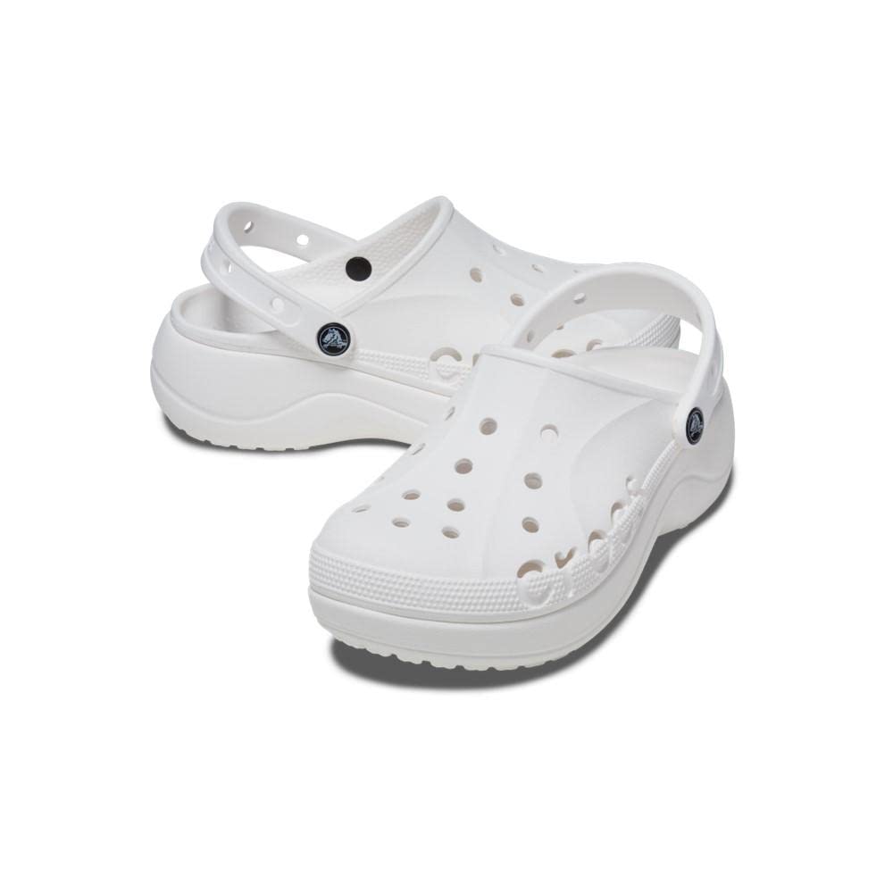 Женские сандалии Crocs Baya Platform Clog 23см, Белые,
