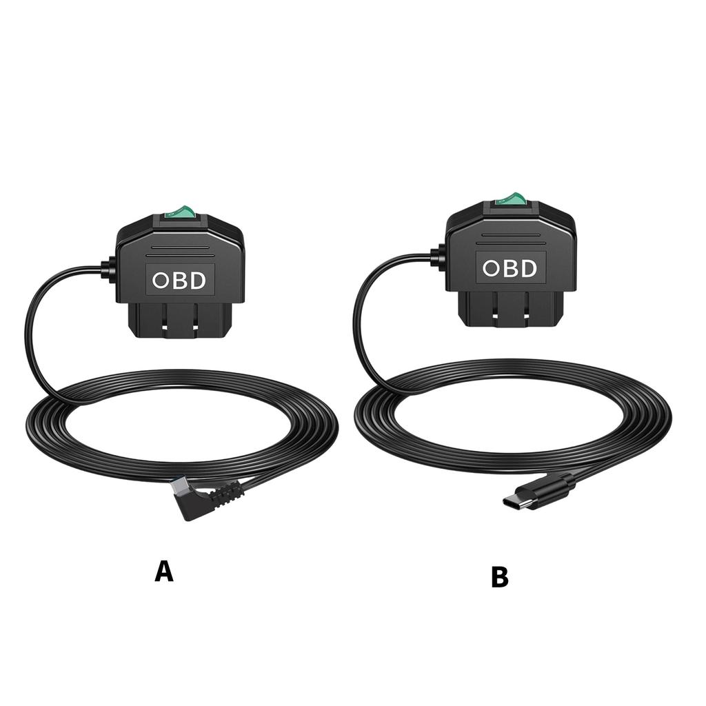 Высокоэффективная OBD-видеорегистратор на приборную панель Кабель питания с преобразованием 12 В в 24 В и функциями безопасности Интеллектуальный OBD-кабель для камеры