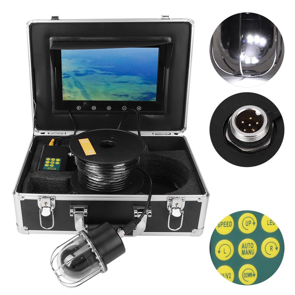 10.1in TFT LCD Underwater Fishing Camera 20LEDs Waterproof Fish Finder Panoramic Monitor 20m Cable